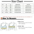 thumbnail image 2 of YWDJ Bras for Women Push up and Padded Front Closure Comfortable Bras Wireless Bras Wide Strap Full Coverage Hollow Sleep Bras Padded Plus Size Comfortable Bras Wrap Comfy Bras Gray L, 2 of 2