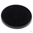 thumbnail image 1 of 2x posavasos para bebidas, soporte para vasos de goma suave, mantel individual para vajilla, negro, 1 of 9