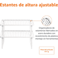 thumbnail image 3 of Estantes apilables de almacenamiento de cocina Xtellar blanco, 3 of 4