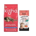 thumbnail image 1 of KISHA 12 KG + MIAUKISS LICKABLE SALMON 4 PACK 56GR, 1 of 5