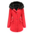 thumbnail image 1 of Winter Big Hair Collar To Overcome Women's Casual Jacket New Fleece-lined Thickened Cotton Coat Women's Large Size Cotton Clothes, 1 of 5
