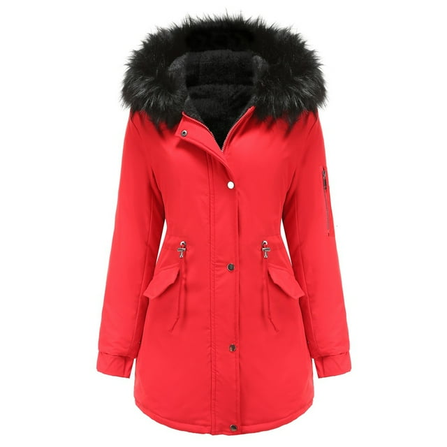 Winter Big Hair Collar To Overcome Women's Casual Jacket New Fleece-lined Thickened Cotton Coat Women's Large Size Cotton Clothes