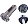thumbnail image 1 of Rociador de repuesto para grifo de cocina con cabezal rociador de 2 modos, rociador universal para cabezal de grifo G1/2, cabezal rociador para grifo mezclador de cocina retráctil (níquel cepillado), 1 of 5