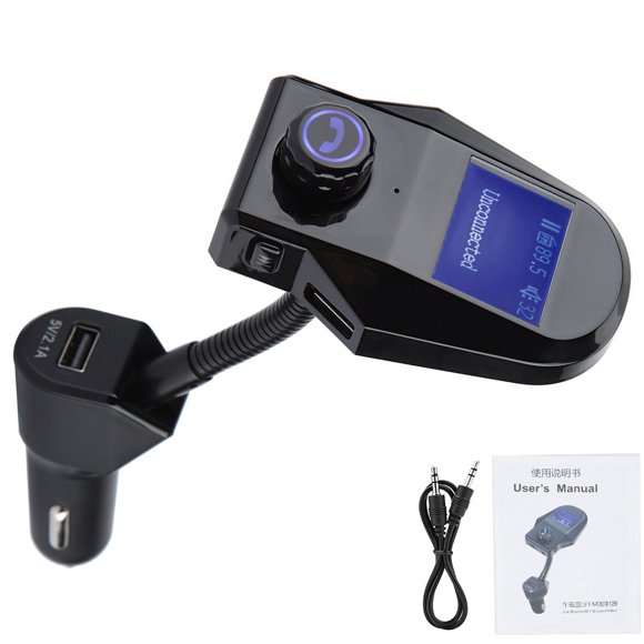 MAYUJIAA M8 Wireless Car FM Transmitter Bluetooth Hands Free Dual USB Music MP3 Player QM321-28905