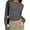 Gray, variant on Womens Crew Neck Basic Long Sleeve T Shirt Slim Fit Tees Fall Going Out Crop Tops Cute Tight Shirts