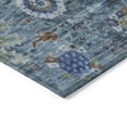 thumbnail image 3 of Addison Rugs Chantille Indoor/Outdoor Traditional Global Blue Machine Washable Rectangle Rug, 8' x 10', 3 of 8
