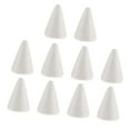 thumbnail image 1 of Adorno navideño en forma de cono blanco elaborado con material de espuma de poliestireno para 10pcs 70mm, 1 of 8