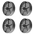 thumbnail image 3 of SY America Roue en Fonte d'Acier Robuste 8 Pouces 4 Pack avec Roulement à Roulettes et Bague en Acier Largeur Supplémentaire 2 Pouces Capacité Totale 5200 lbs (8 Pouces Lot de 4), 3 of 4