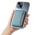 thumbnail image 6 of Detachable Wallet Card Case For iPhone 15 Wallet Case Credit Card Holder, Premium Leather Kickstand Flip Hidden Magnetic Clasp Durable Shockproof Protective For iPhone 15, Blue, 6 of 11