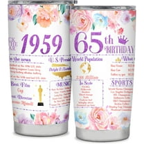 65th Birthday Gifts for Women 65th Birthday Tumbler Gift Ideas Happy 65 Year Old Birthday Gift for Mom Grandma 65th Birthday Decorations Back in 1959 Travel Tumbler 20OZ