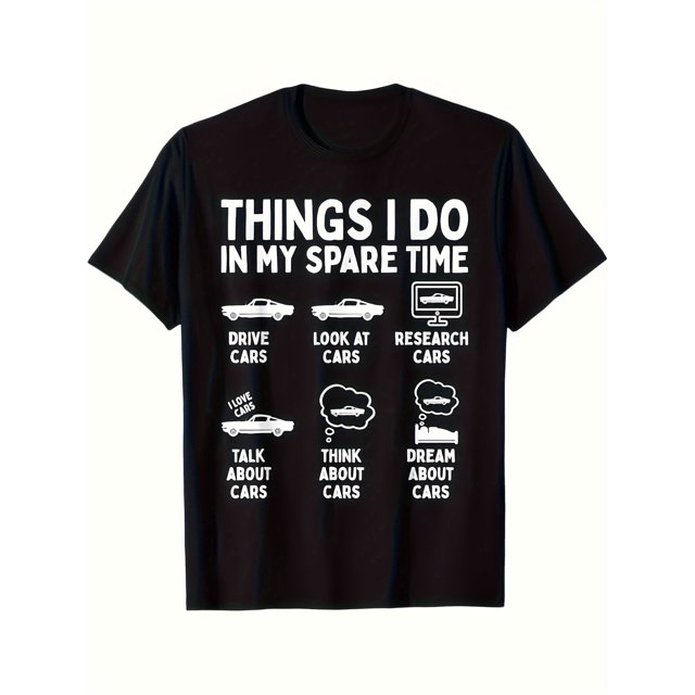 T Shirt A Featuring a Humorous Design about What You Do in Your Free Time Designed for The Same Gender