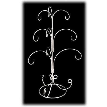 National Artcraft Ornament Display Stand - Bright Silver Finish Holds 9 Christmas Or Holiday Ornaments