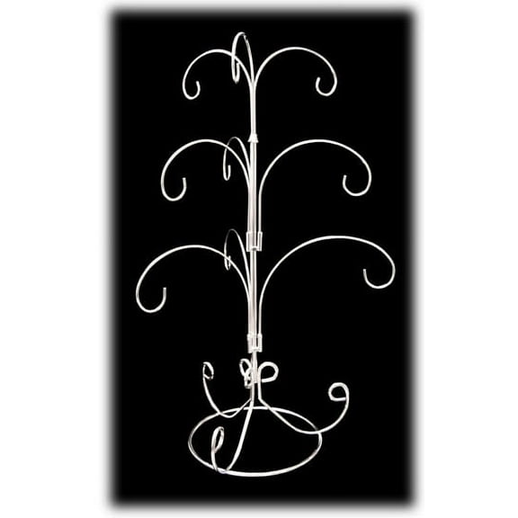 National Artcraft Ornament Display Stand - Bright Silver Finish Holds 9 Christmas Or Holiday Ornaments