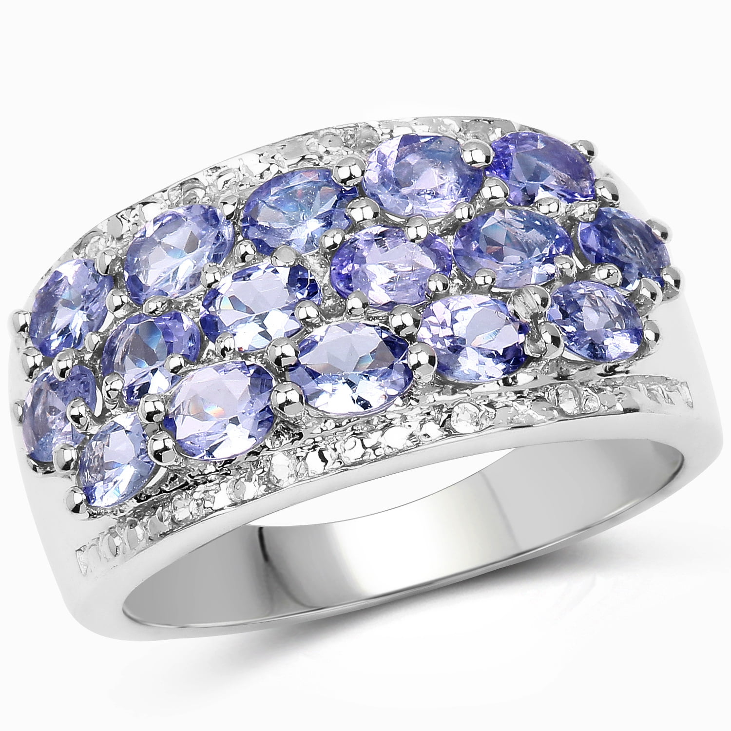 Sinlifu Triangle Shape Blue Opal 925 Silver Ring