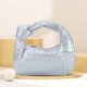 thumbnail image 3 of Bolso Hobo para mujer bolso de mano trenzado de cuero PU bolso suave bolso de compras, 3 of 6
