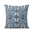 thumbnail image 2 of Accentuate Your Decor with Boho 18x18 Pillow Covers, Set of 2, Linen with Blue Carpet Design, Perfect Cushion for Sofa, Couch, Outdoor Farmhouse Style, 2 of 7