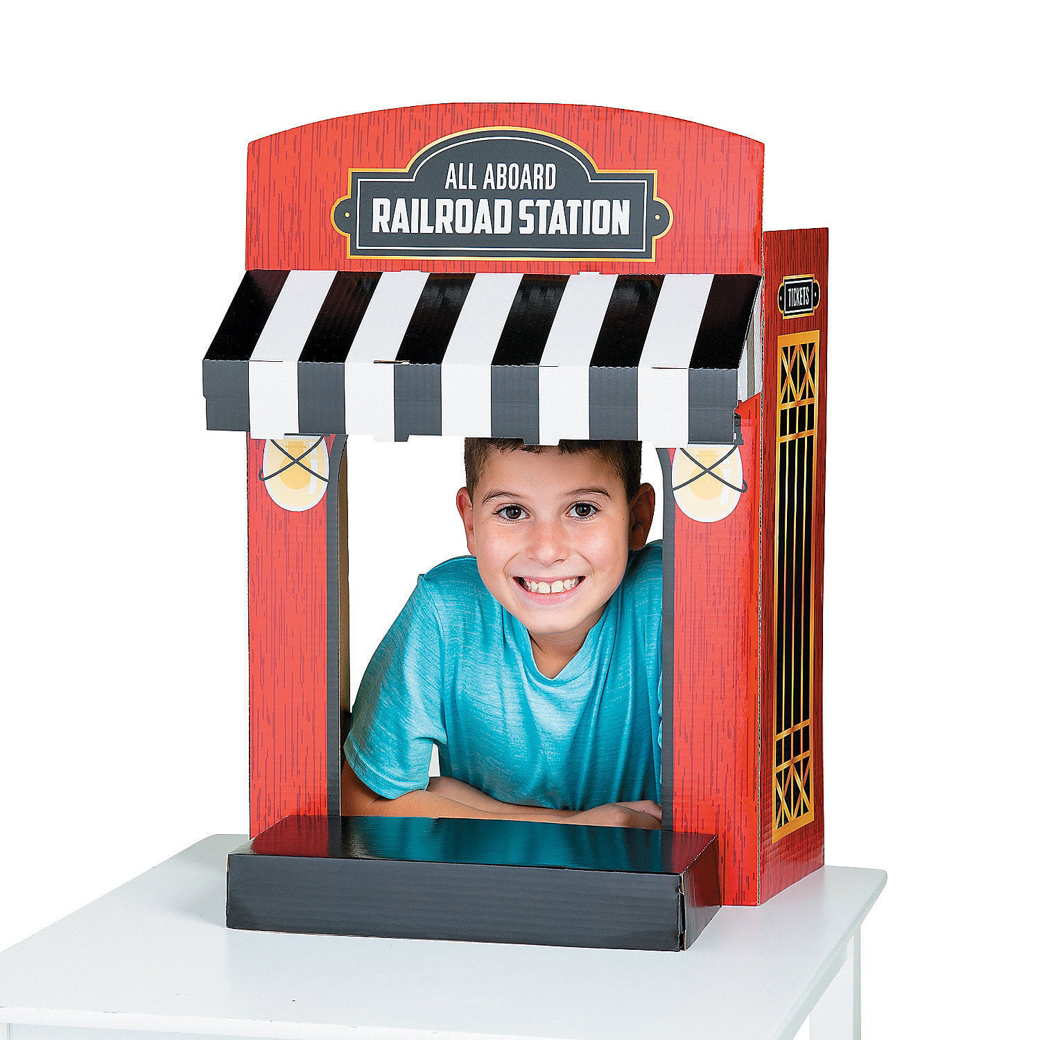 Railroad Vbs Ticket Booth Tabletop Photo Op Stand Up Party Decor 2
