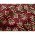 thumbnail image 4 of oneOone Silk Tabby Fabric Leaves & Floral Block Decor Fabric Printed BTY 42 Inch Wide, 4 of 4