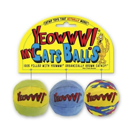 UPC: 0812402000409 | Yeowww! My Cats Balls Cat Toys (3 Pack)