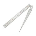 thumbnail image 1 of 1-15mm Set Wedge Feeler Gauge Clearance Ruler Probe Taper Gauge Gap Measurement Tools Steel Ruler Wedge Valve Thickness Gauge ,Easy to Use, 1 of 7