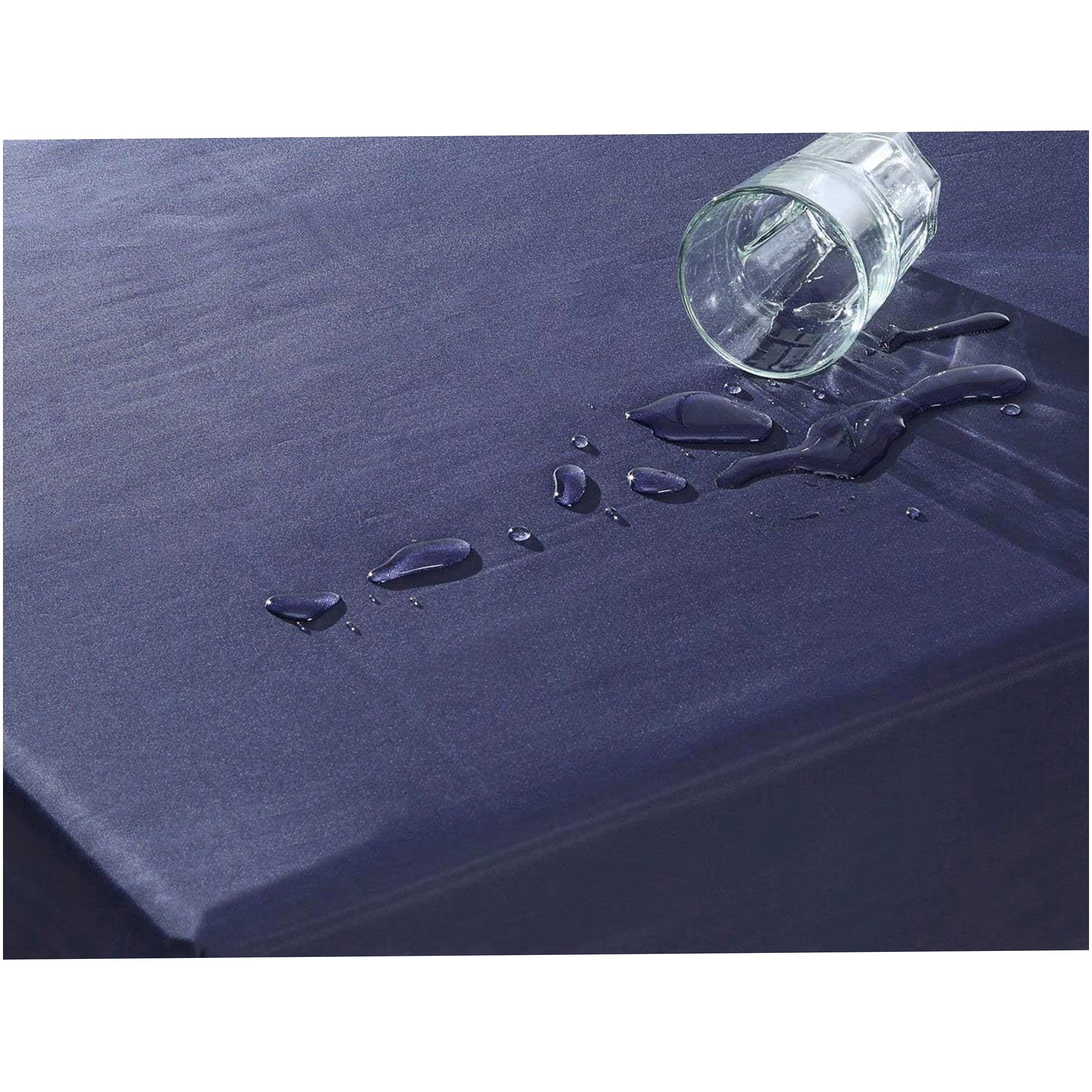 6 Inch Full Size Mattress, Waterproof & Breathable Cooling Foam Bed, High-Density Support, Navy Blue Quilted Cover, Compressed Packaging
