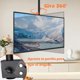thumbnail image 5 of mornwell Soporte de TV Techo,Soporte Ajustable de TV/Monitor de Pantalla de 26 a 65 Pulgadas M&aacute;x 30KG,Soporte TV Techo de Inclinable y Giratorio,Ajuste Telesc&oacute;pico de Altura,M&am, 5 of 8