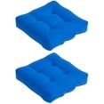 thumbnail image 1 of Indoor Outdoor 2 Chair Cushion with Button Tufted, for Patio, Navy Blue, 1 of 10