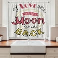 thumbnail image 2 of Ambesonne I Love You Kitchen Curtains, Hand Drawn Phrase, 55"x45", Pink Yellow Pearl, 2 of 3
