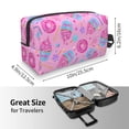 thumbnail image 3 of Uemuo Donuts Pattern Portable Toiletry Bags with Handle, Waterproof travel Make up Bags for Women, Large Capacity Travel Cosmetic Bags, 3 of 9