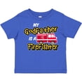 thumbnail image 3 of Inktastic My Godfather is a Firefighter with Fire Truck Boys or Girls Toddler T-Shirt, 3 of 5