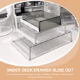 thumbnail image 3 of Self-adhesive Under The Table Desk Drawer Plastic Serving Tray Organizers and Storage, 3 of 6