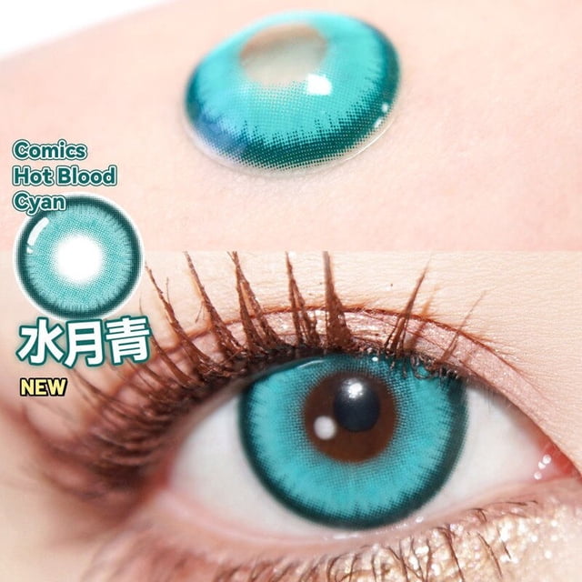 Lentes de contacto de colores UYAAI para Halloween 2 unidades cosplay blancas negras y rojas