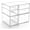 6 Drawers, variant on Acrylic Drawer Makeup Organizer with 4 Drawers, Set of 2 Office Desk Organizers Accessories, Clear Stackable Storage Drawers for Vanity, Countertop, Craft, Jewelry, Art Supply Organization
