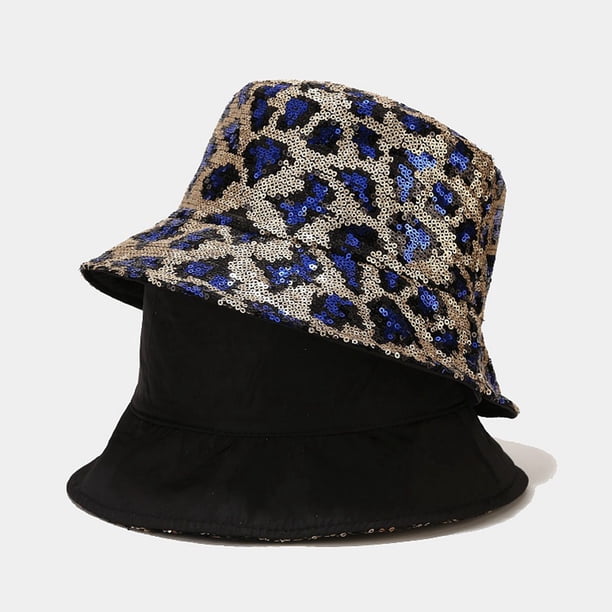 Reversible Leopard Bucket Hats Women Fashion Cheetah Floppy  display picture 1