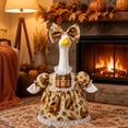 thumbnail image 5 of AYktou Fall Porch Geese Outfits, Farmhouse Lawn Goose Costume for 23 Inch Goose Statue, Thanksgiving Decor Porch Goose Dress Bow Headband, Fall Harvests Garden Goose Clothes Set for Yard Display, 5 of 8