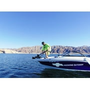 HASWING OUTDOOR Electric Trolling Motor 24V 60 80lbs Cayman GPS Anchor Cruise Control Navigation Shaft Bow Mount Saltwater Freshwater with Remote Control, Quick Release Bracket, Foot Controller
