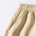thumbnail image 5 of Viikei Men's Shorts for Street Style,Men's Casual Solid Color Casual Drawstring Pockets Elastic Sports Shorts Beige S, 5 of 8
