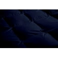thumbnail image 4 of All-Season Super Soft and Luxury Comforter, Alaskan King 136 by 120 inch Navy Blue Solid| 400 GSM Microfiber | 1 Piece Quilted Box Comforter Set, 4 of 9