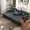 Dark Gray, variant on Eyisean 60" Corduroy Chaise Lounge Chair, Oversized Upholstered Sleeper Sofa Bed with Fold Backrest & Armrest, Comfy Deep Seat Couch with Storage Pocket, No Assembly Required for Living Room
