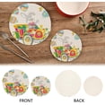 thumbnail image 3 of SKYSONIC Bunny Colorful Toy Car Trivet Round Hot Pads, Set of 2 Easter Eggs Balloon Pot Holder Heat Resistant Trivets Cotton Thread Weave Mats for Kitchen Counter Hot Dishes Pot Teapot Table Decor, 3 of 7