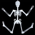 thumbnail image 4 of A Glow Skeleton Body 32Cm Halloween Toy Set For Haunted House Prop Luminous Design Plastic Decoration Party Fun Size 12.59 Inches, 4 of 9