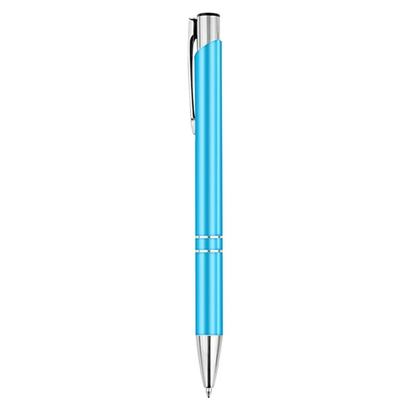 SLYNSHome Ballpoint Pen Office Supplies Business Accessories Products,Portable Black Metal Telescopic Ballpoint Pen Retractable Pens for Women Men - Sky Blue