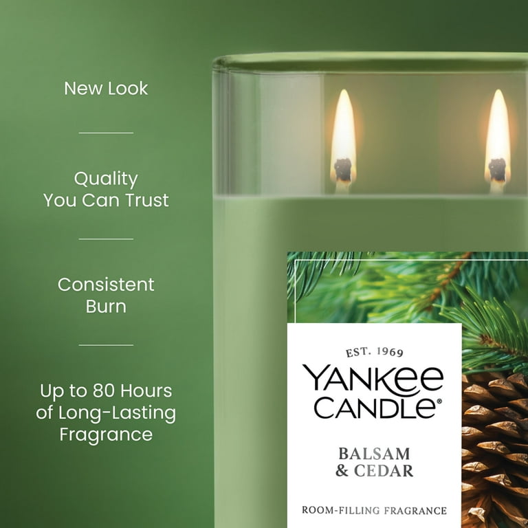 Yankee Candle Balsam & Cedar Large Tumbler Scented Candles, 20 oz