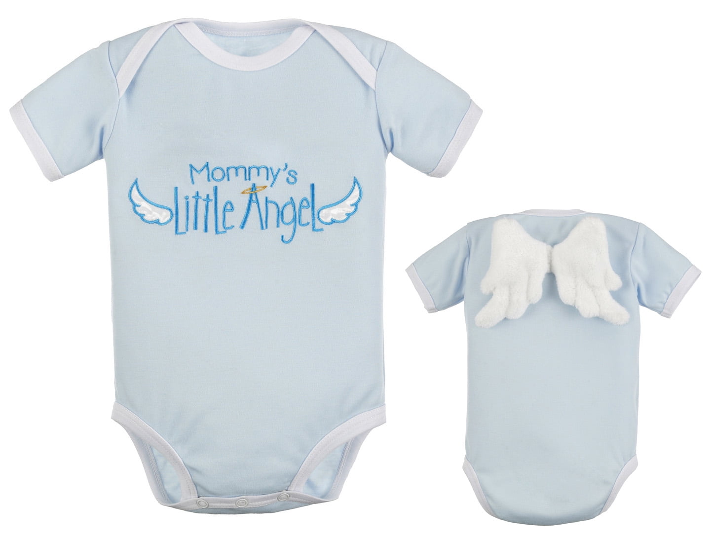 Babygrow Girls Boys Unisex Newborn White Little Angel Pure Cotton Romper Sleepsuit 0-6 Months