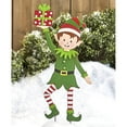 thumbnail image 4 of Letrero navideño de duende para jardín, decoración para exteriores, decoración navideña para camino de jardín, 3 piezas, 4 of 5