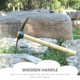 thumbnail image 4 of Garden Pick Household Hoe Handheld Vegetable Farming Gardening Digging Tool Steel Gadget Sturdy Pickaxe (Assorted Color), 4 of 7