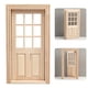thumbnail image 4 of Puerta de casa pequeña, puerta de madera, puerta de muebles en miniatura para decoración, 4 of 8