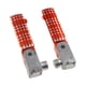 thumbnail image 2 of 2 estriberas traseras para motocicleta, plegables, de aluminio. Naranja, 2 of 9