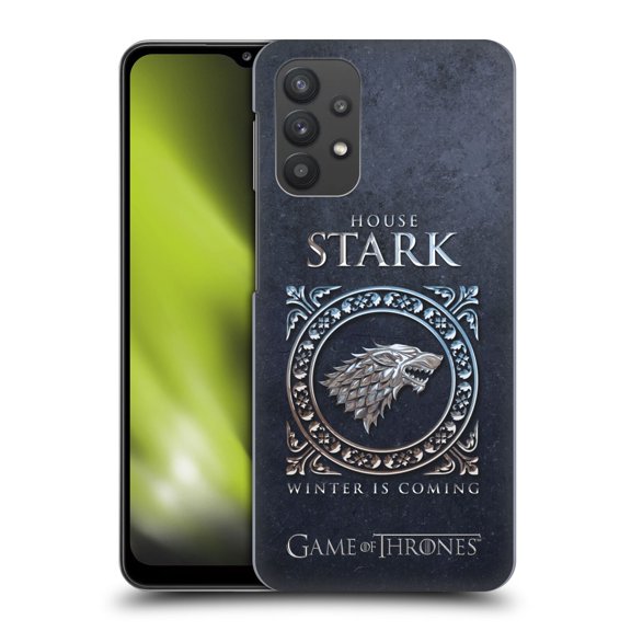 Head Case Designs Officially Licensed HBO Game of Thrones Metallic Sigils Stark Hard Back Case Compatible with Samsung Galaxy A32 5G / M32 5G (2021)