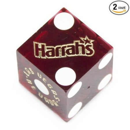 Harrahs Casino - Pair (2) of Official 19mm Casino Dice Used at Harrah’s Casino by, Authentic casino dice used at Harrah's luxury hotel and casino. Gently worn and “cancelledâ€� with.., By Brybelly